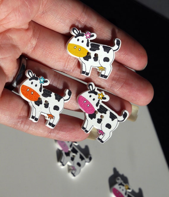 Magnete Frigorifero 3D A Forma Di Mucca Svizzera - Souvenir Artigianale In Resina Per Decorazione Casa