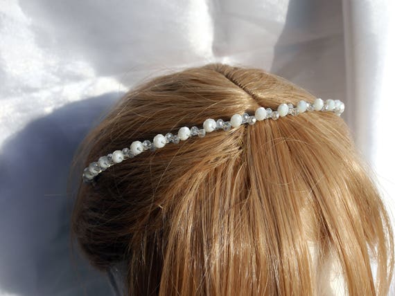 White Bridal Hair Piece Wedding Hair Accessory White Wedding Etsy