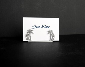 Palm Tree Wedding Name Stand, Palm Tree Shape Escort Card Holders, Tropical Theme Wedding Name Holder, Travel Theme Place Holders