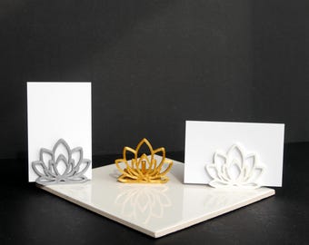 Large Lotus Blossom Shape Name Stand, Lotus Flower Name Displays, Lotus Wedding Name Holders, Lotus Escort Card Holder, Seating Place Holder