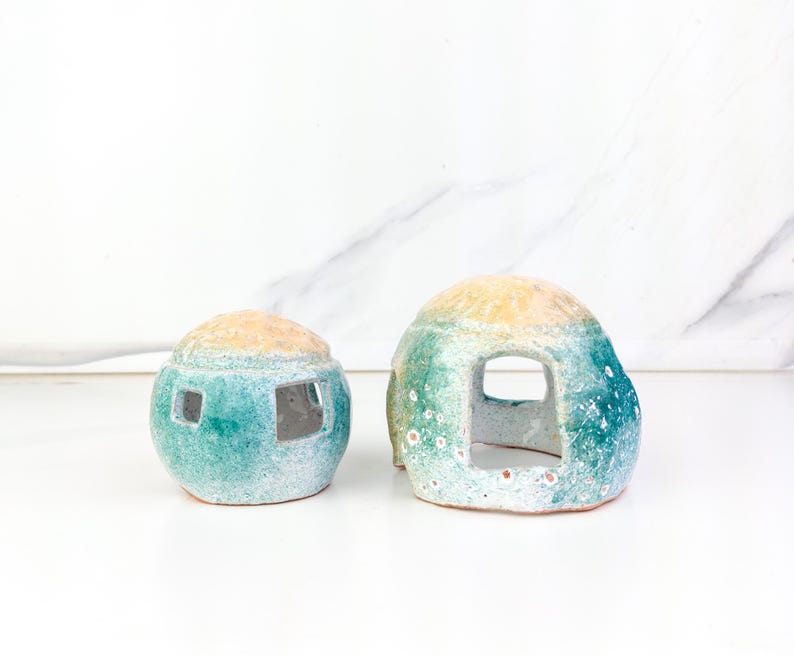 Aquarium Decoration, Betta Fish Cave, Small Aquarium Decor, Fish Tank Decorations, ceramic decor, Ceramics and Pottery, aquarium coral image 2