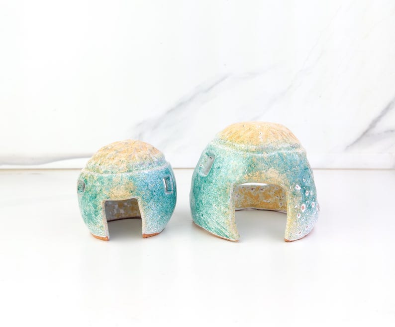 Aquarium Decoration, Betta Fish Cave, Small Aquarium Decor, Fish Tank Decorations, ceramic decor, Ceramics and Pottery, aquarium coral image 1