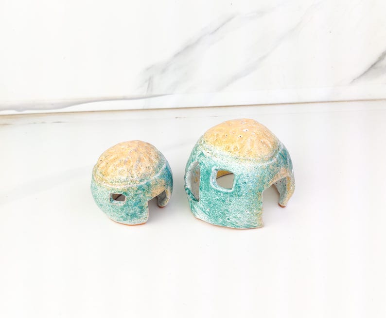 Aquarium Decoration, Betta Fish Cave, Small Aquarium Decor, Fish Tank Decorations, ceramic decor, Ceramics and Pottery, aquarium coral image 8