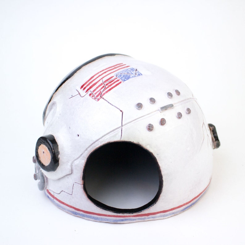 Pet Storage for python house for an axolotl Pet Supplies Aquarium decor NASA helmet Custom Order