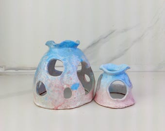 Aquarium Decoration, Betta Fish Cave, Small Aquarium Decor, Fish Tank Decorations, ceramic decor, Ceramics and Pottery, Terrarium Miniatures