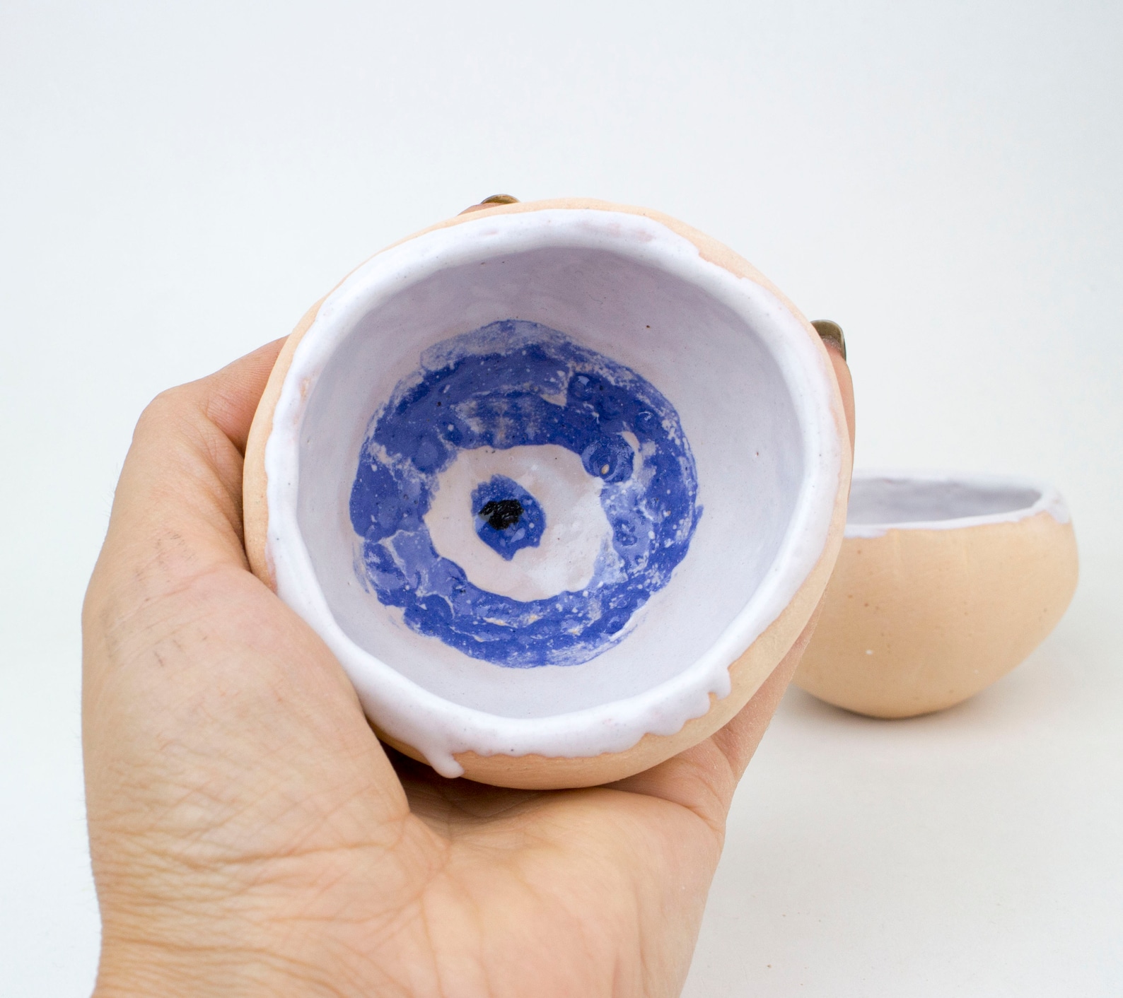 Ceramic Salt Cellar Handmade Ceramic Plate Set Saucer Set Etsy