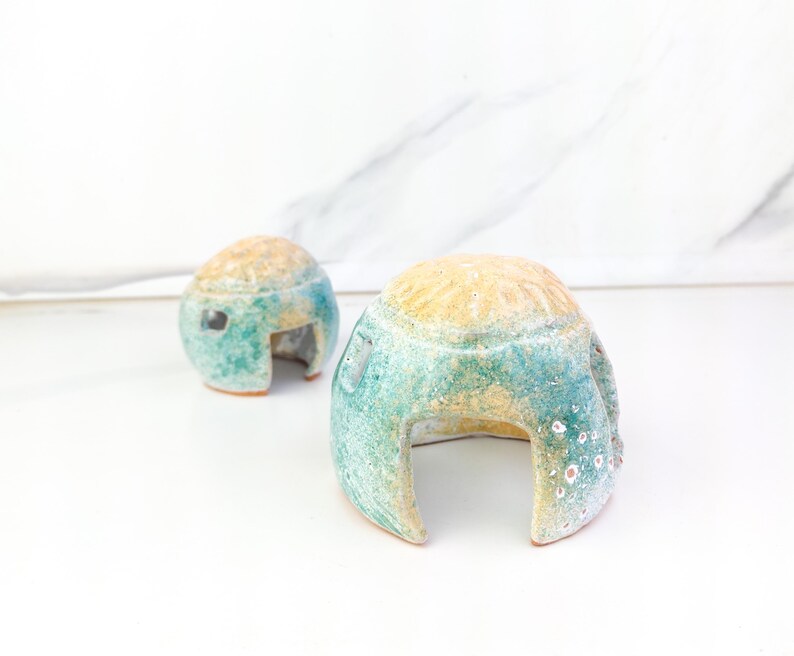 Aquarium Decoration, Betta Fish Cave, Small Aquarium Decor, Fish Tank Decorations, ceramic decor, Ceramics and Pottery, aquarium coral image 9