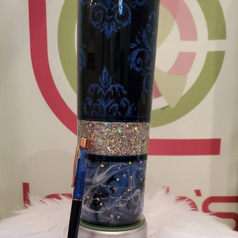 Royal Blue Damask Etsy