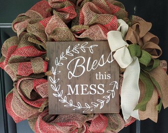 Wreath, mesh wreath,gift  home decor
