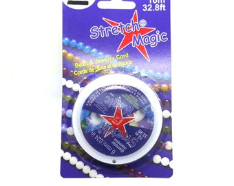 10m Stretch Magic Cord - Black Elastic Plastic Thread - 0.6mm Thickness - S0578
