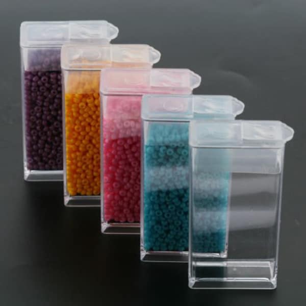 Lot de 6 Tic Tac Box - Petits conteneurs de stockage de perles - 50 mm x 27 mm - P00527