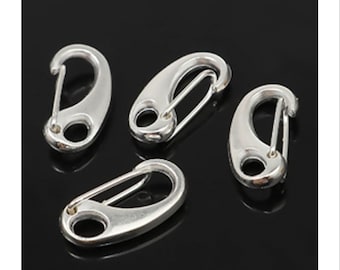 20 Lobster Clasps Silver Plated 16mm Jewellery Making Findings Fasteners