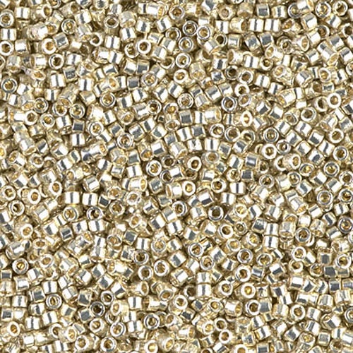 Palladium Plated Miyuki Tila Beads 7.2gm 2 Hole Seed Bead 5x5mm