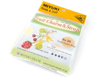 MIYUKI Mini Fruit Strap Kit Fruit Garden - Instructions, Beads, Findings - S0229