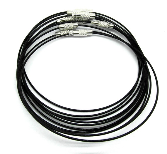 10 Pcs. Steel Memory Wre Choker Coated Necklaces Wth Slver - Etsy