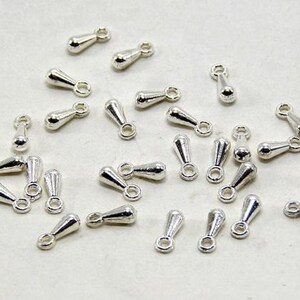 925 Sterling Silver Teardrop CZ Chain Extender – Lobster Clasp, 3mm Cable Chain