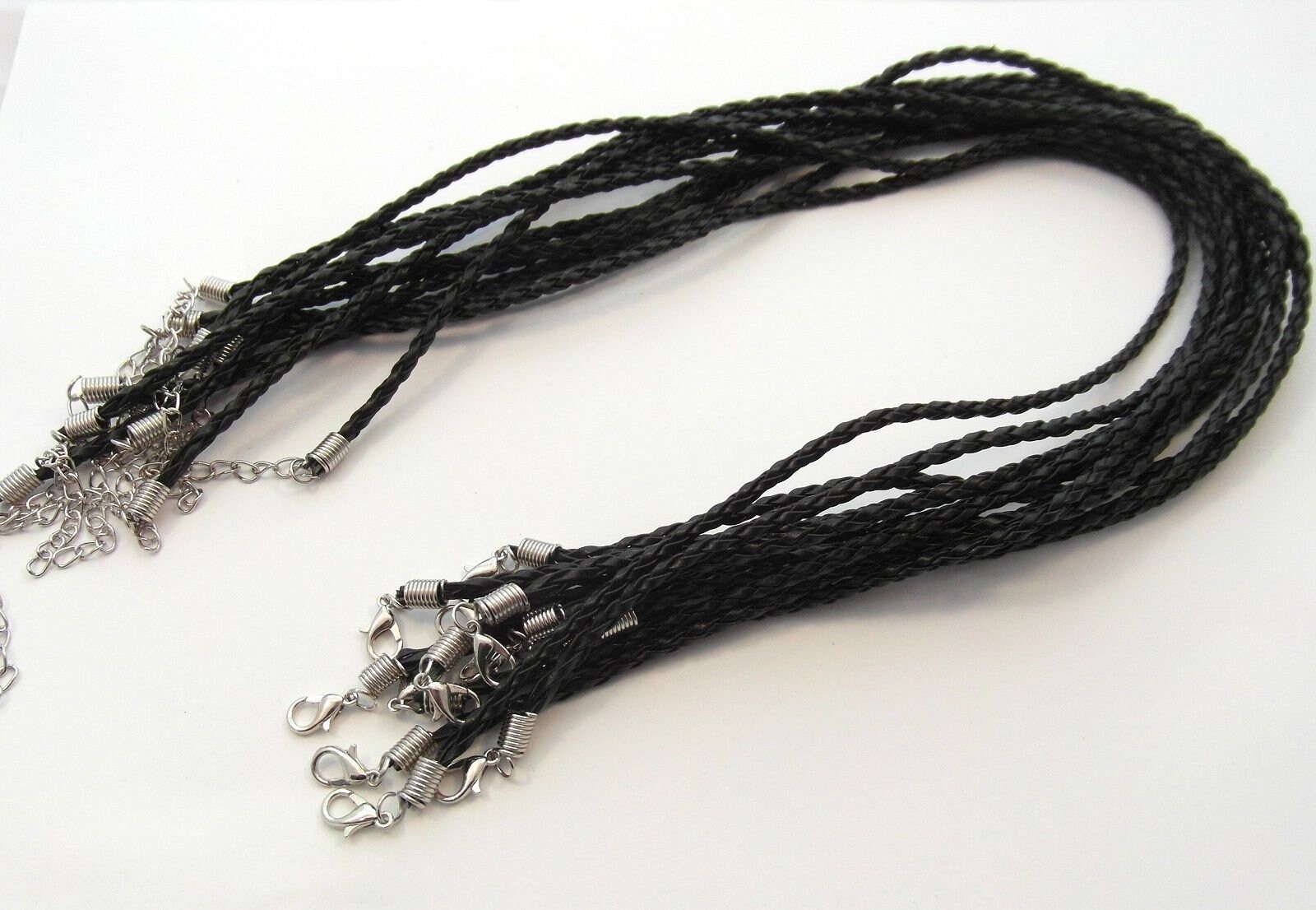 African braided leather necklace #017
