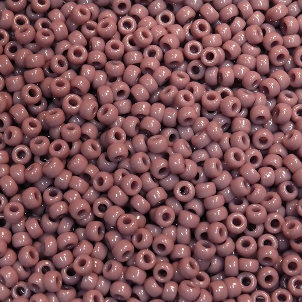 22g Rocailles Miyuki Seed Beads - 8/0 - Opaco Malva (410) - S0414