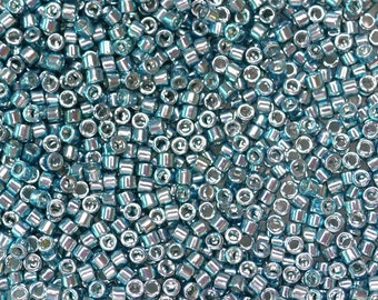 Perline MIYUKI Delica da 7,2 g - 11/0 - Turchese galvanizzato (DB415) - S0496