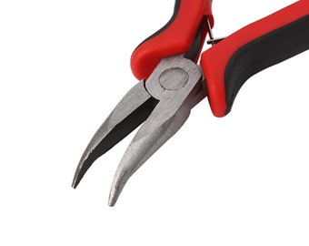 Bent Nose Jewellery Pliers - 1 pc - Great for Wire Wrapping - 12.5cm Long