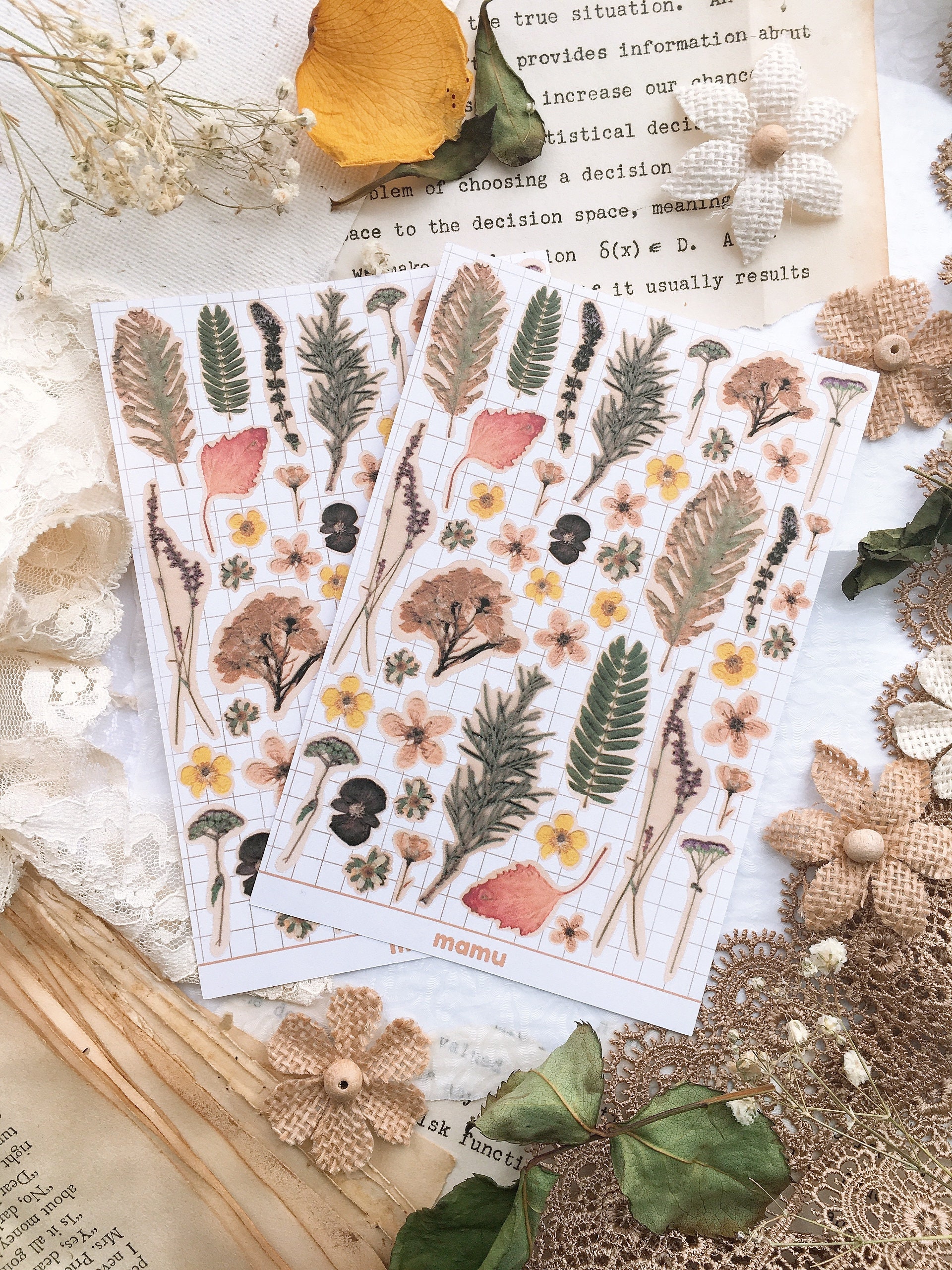 46 Pcs/pack Antique Things Paper Stickers Vintage Paper Stickers