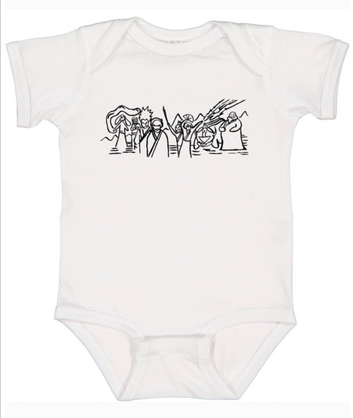 GROUP DRAWING White Unisex Baby Onesie Bodysuit | Etsy