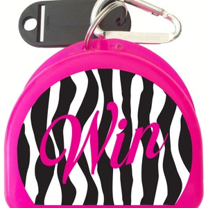Fun and Cute Sports Mouth Guard, Retainer or Invisalign Case called Free To Win