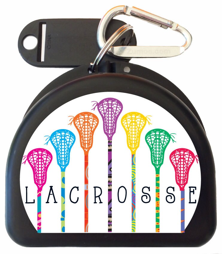 Zumoe Lacrosse Mundschutz-Etui – Wasserabweisend, Mit Karabiner Und ID-Tag, 7,6 Cm