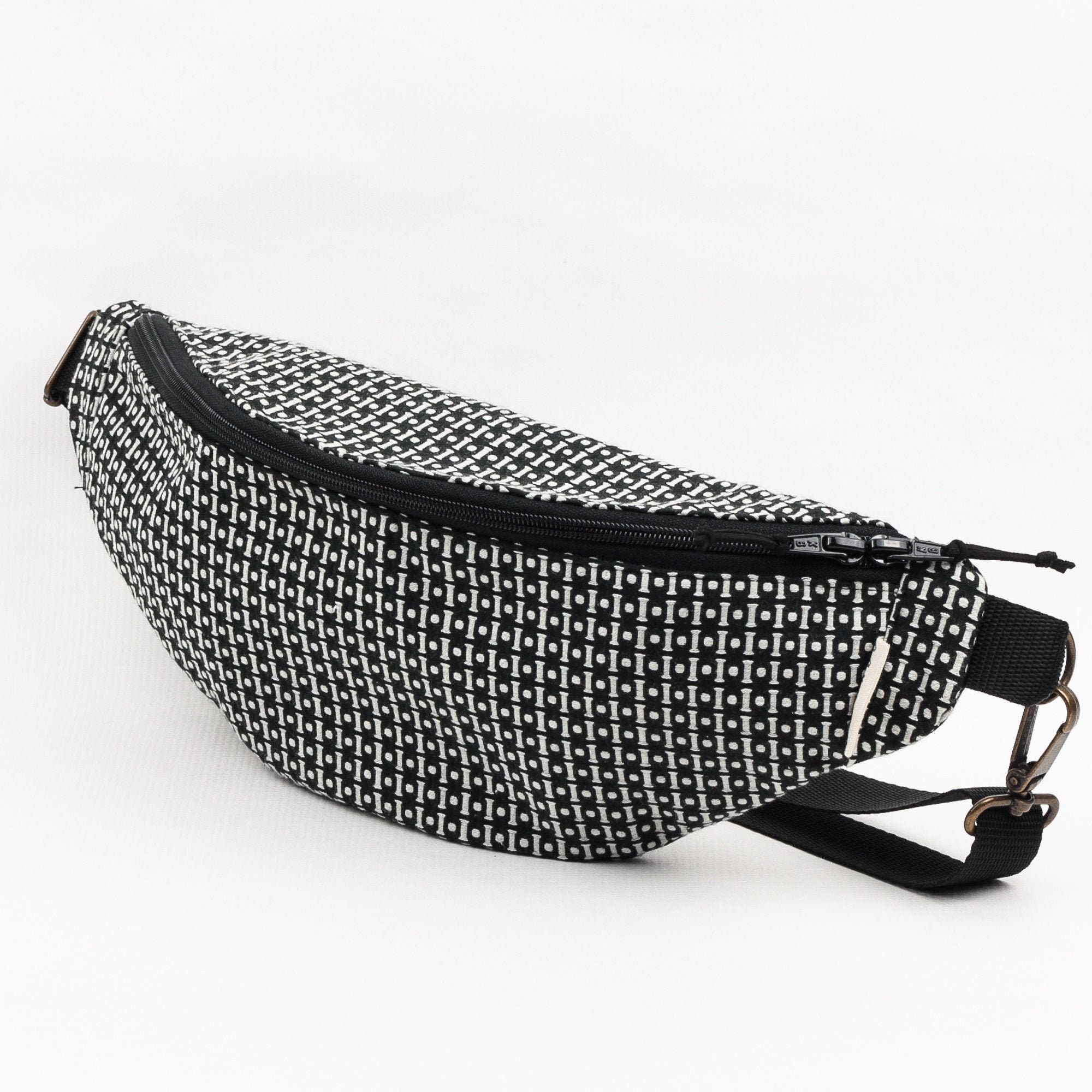 Black and White 80s Fanny Pack Chest Women Bag Small Etsy UK