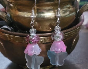 Handmade Butterfly Bead Earrings