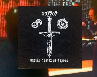 Ho99o9 United States of Horror Canvas Patch