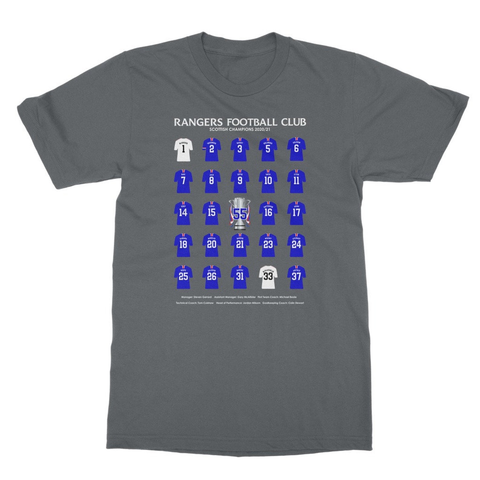 Rangers 55 Team Rangers 55 T Shirt Rangers FC Glasgow | Etsy