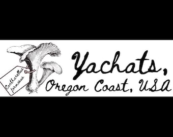 Yachats Oregon Coast Chanterelle Mushroom - Sticker