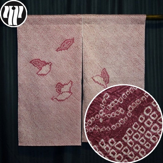 Noren Doorway Window Curtain Vintage Japanese Kimono Fabric Etsy