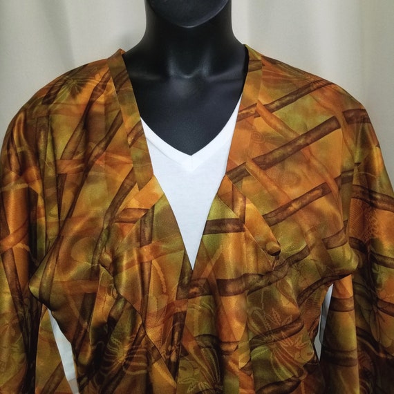 XL Kimono Jacket Vintage Japanese Kimono Modified… - image 1