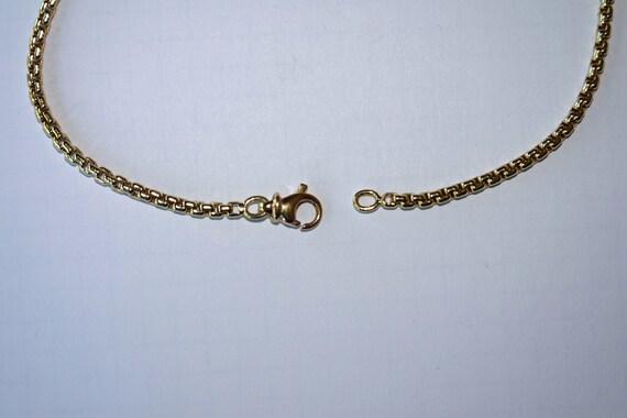 Beautiful David Yurman Gold Box Chain Necklace Pe… - image 6