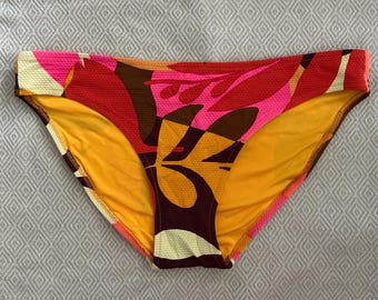 VINTAGE Groovy Patterned Bikini Bottom