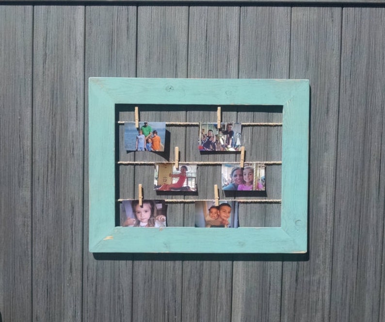 Clothesline Picture Frames Rustic Frame Image 0