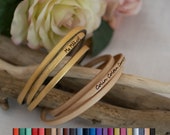 Leather bracelet for women to be personalized with names, inspirational quote, coordinates, custom jewelry leather wrap bracelet gift