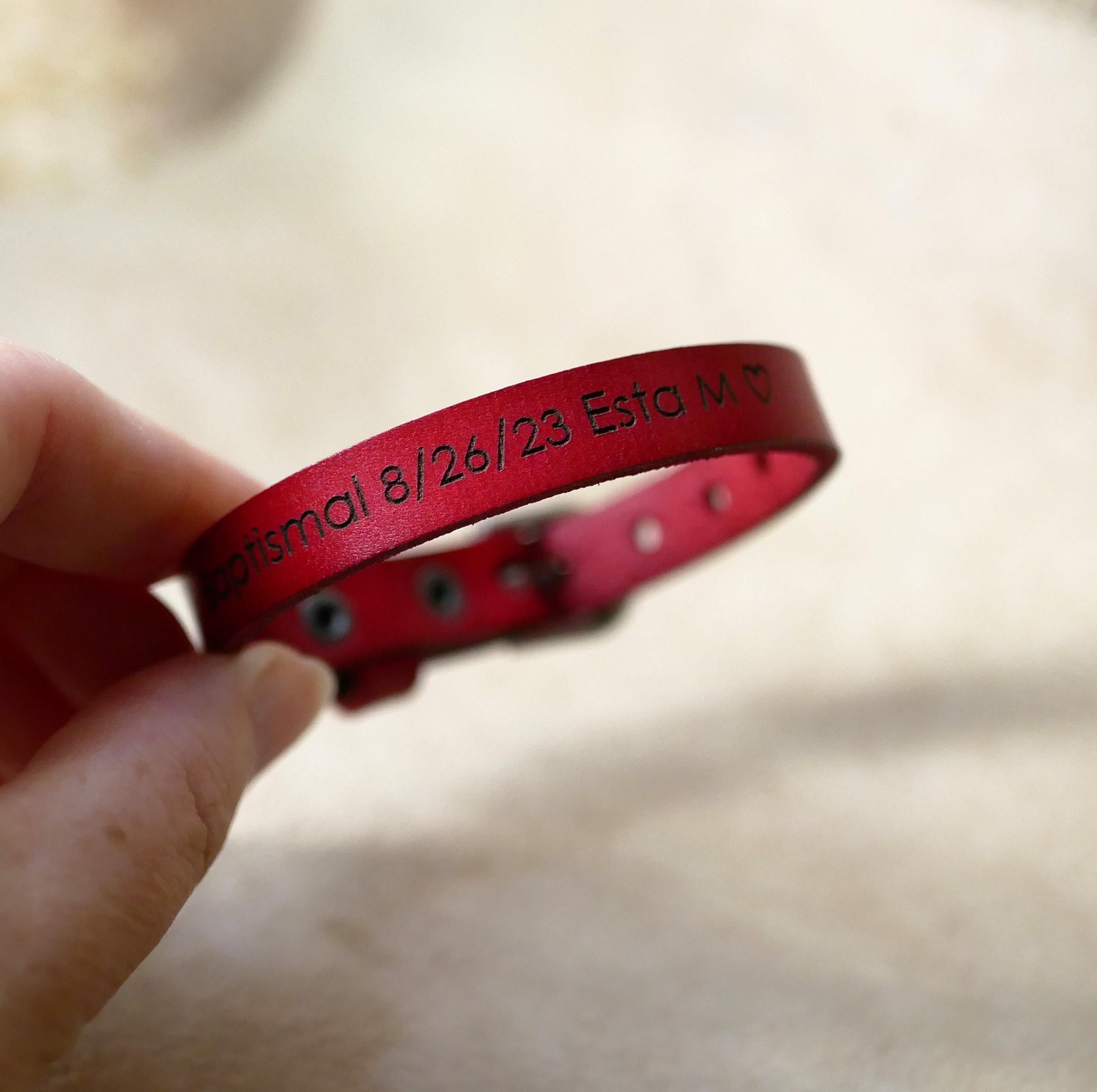 Pulsera Cuero Genuino Con Dije De Cruz De Acero Inoxidable | Meses Sin
