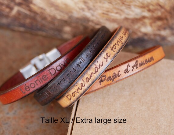 Bracelet cuir homme grande taille Clearance