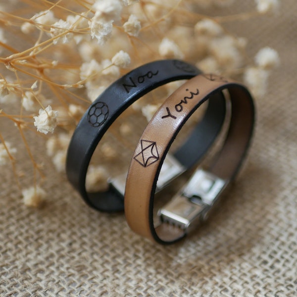 Boy Personalized Bracelets for Kids Etsy