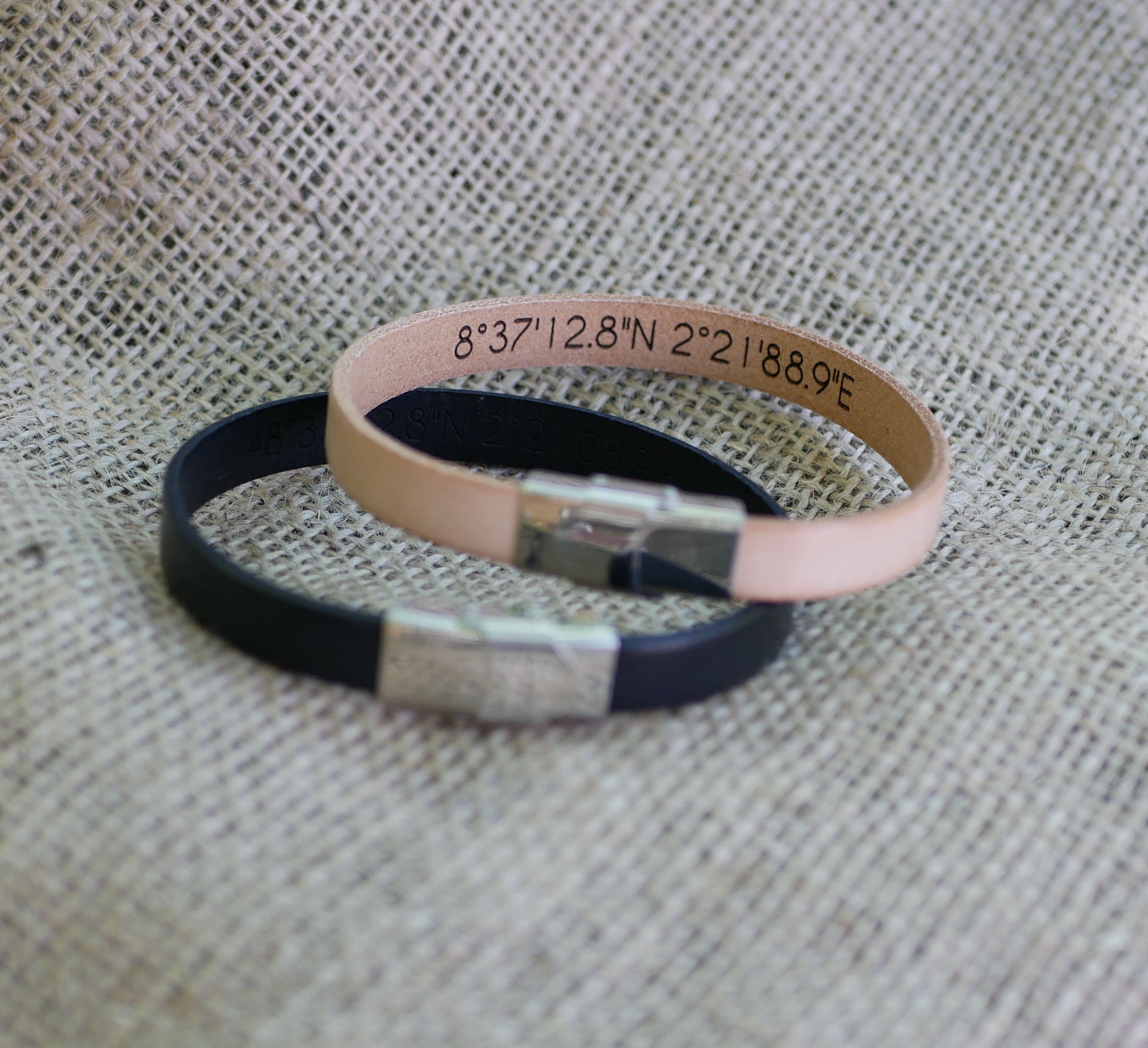 Bracelet Message Unisexe – "Si Tu Crois, Rien N'est Impossible" – Noir – Idée Cadeau