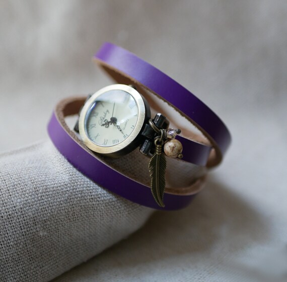 Orologio da donna Ciondoli in pelle da personalizzare un | Etsy Italia