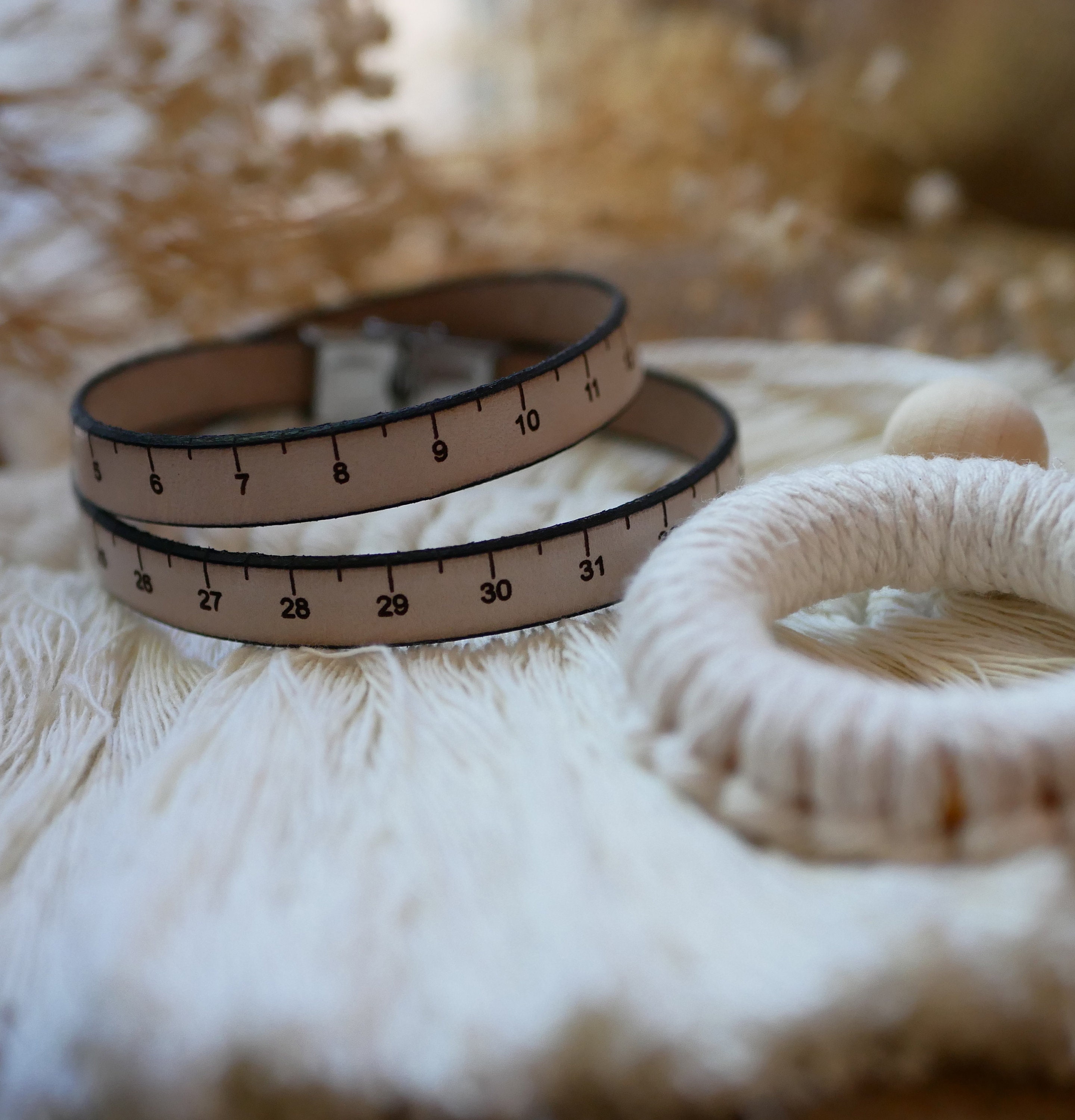 leather wrist ruler – Quince & Co.