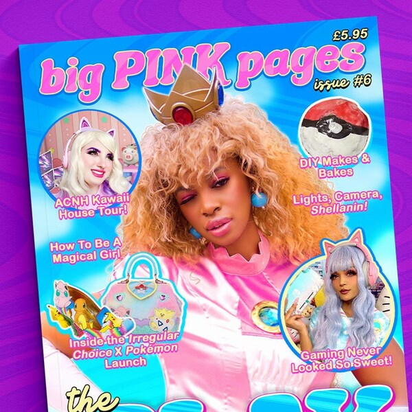 big PINK pages magazine: the PLAY issue (issue 6 - kawaii & alternative fashion zine, pinkcore, gamer. girl zine, cute fashion, JFashion)