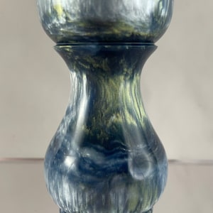 Pearl, Blue and Yellow Custom Alumilite Resin Shaving Brush Handle