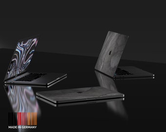 ROXXLYN Stone MacBook Real Slate Black Impact Skin Cover Calcomanía para MacBook Pro 13, MacBook Pro 14 2021, 16" 2021 13 Air M3 2024