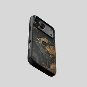 Real Slate iPhone 17 Case Transocean – Handmade Natural Stone Cover Germany ROXXLYN MagSafe