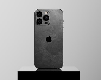 Real iPhone 14 Slate Skin Black Impact (Skin - no case)  for iPhone 13 Pro, 13 Mini, 14 Pro Max  11 Pro, 12 Pro Max and more